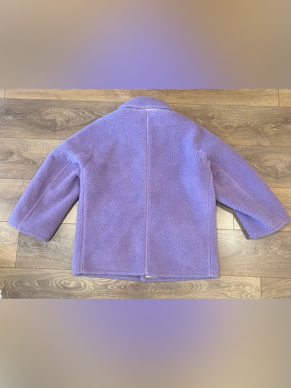 A.L.C. Lincoln Deep Lilac Faux Shearling Teddy Coat, XS - Picture 4 of 7